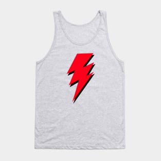 Triple, Red, Lightning Bolt Tank Top